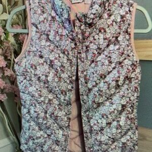 Floral Quilted Vest